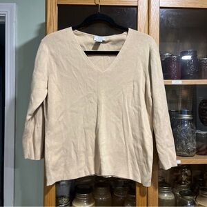LOFT Beige 100% Cotton Sweater